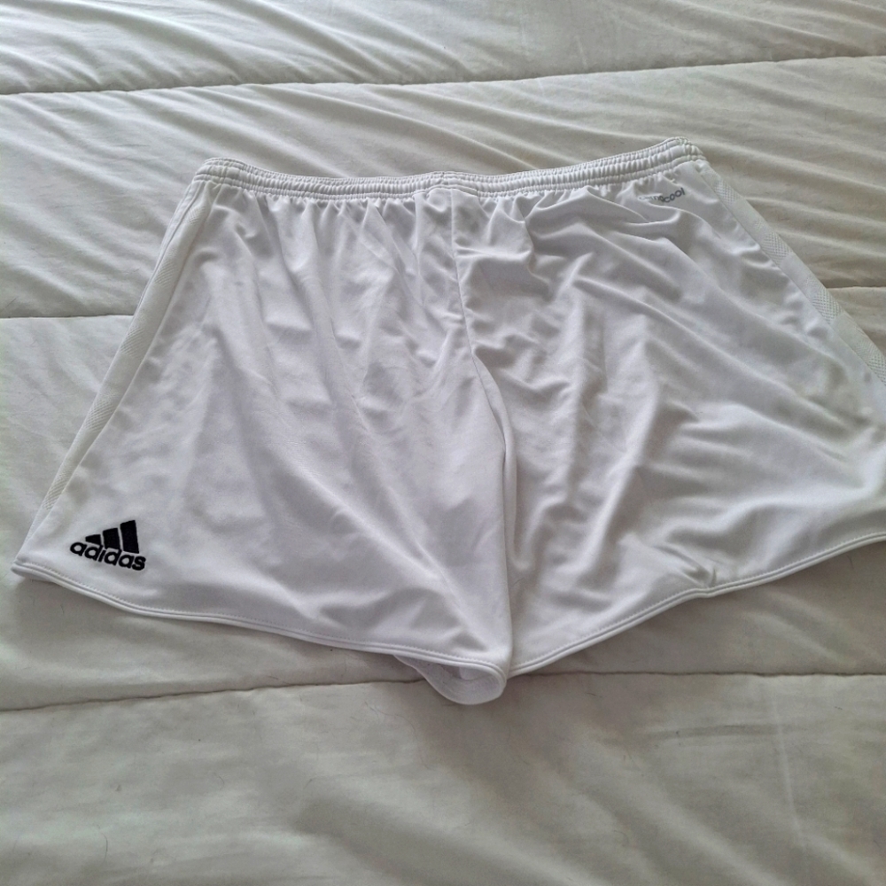 Adidas Unisex White Shorts